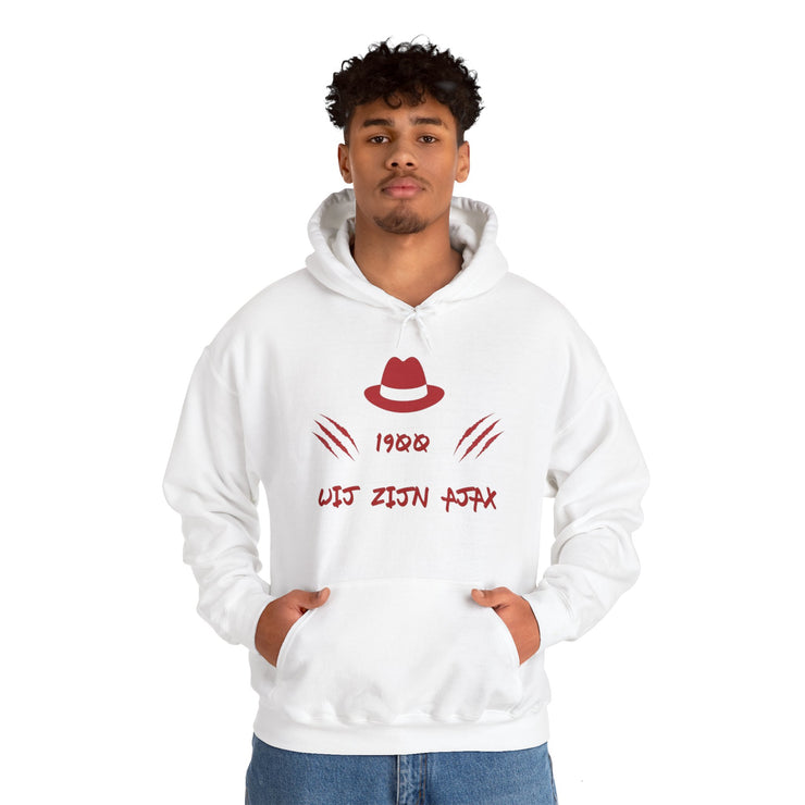 White & Red Ajax Amsterdam Hoodie