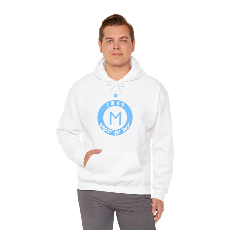 White & Blue Olympique Marseille Hoodie